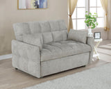 Cotswold Upholstered Convertible Sleeper Sofa Bed Light Grey by Coaster at Eve Furniture