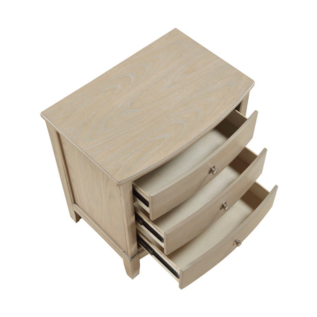 Cotterill Beige Nightstand by Homelegance at Eve Furniture