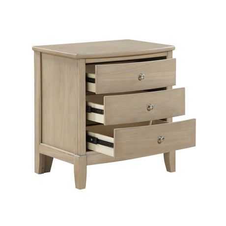 Cotterill Beige Nightstand by Homelegance at Eve Furniture