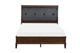 Cotterill Cherry Queen Upholstered Panel Bed by Homelegance at Eve Furniture