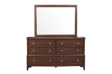 Cotterill Cherry Upholstered Panel Bedroom Set by Homelegance at Eve Furniture