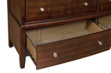 Cotterill Cherry Upholstered Panel Bedroom Set by Homelegance at Eve Furniture
