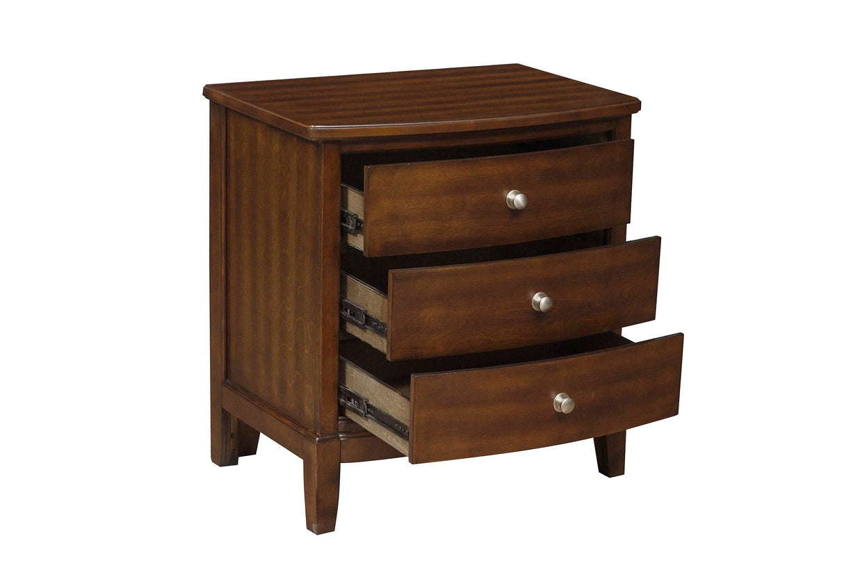 Cotterill Cherry Upholstered Panel Bedroom Set by Homelegance at Eve Furniture