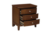 Cotterill Cherry Upholstered Panel Bedroom Set by Homelegance at Eve Furniture
