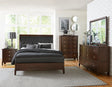 Cotterill Cherry Upholstered Panel Bedroom Set by Homelegance at Eve Furniture