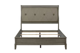 Cotterill Gray Queen Upholstered Panel Bed by Homelegance at Eve Furniture