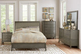 Cotterill Gray Queen Upholstered Panel Bed by Homelegance at Eve Furniture