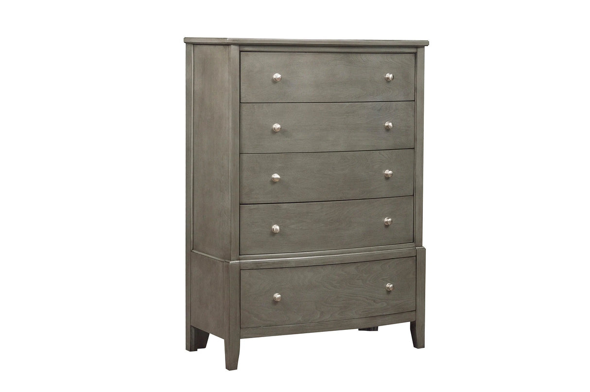Cotterill Gray Upholstered Panel Bedroom Set by Homelegance at Eve Furniture