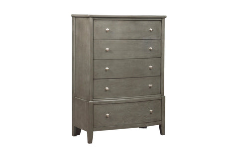 Cotterill Gray Upholstered Panel Bedroom Set by Homelegance at Eve Furniture