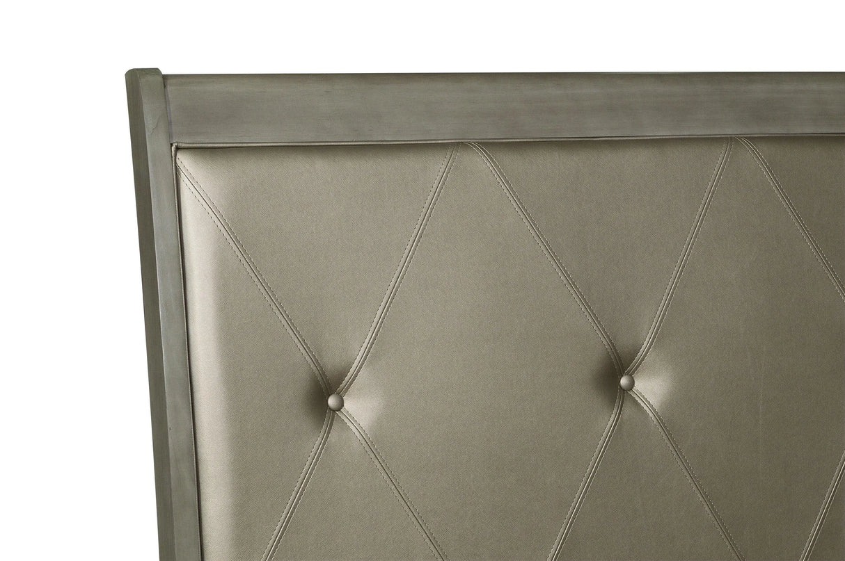 Cotterill Gray Upholstered Panel Bedroom Set by Homelegance at Eve Furniture