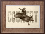 Country by THE Studio a Framed Art Print Matted under Glass by Mercana at Eve Furniture