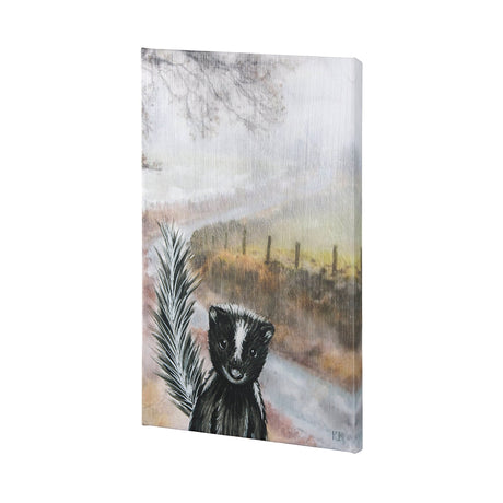 Country Skunk by Mercana Studio a Hand Embellished Textured Canvas by Mercana at Eve Furniture