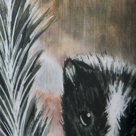 Country Skunk by Mercana Studio a Hand Embellished Textured Canvas by Mercana at Eve Furniture