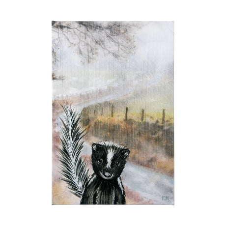 Country Skunk by Mercana Studio a Hand Embellished Textured Canvas by Mercana at Eve Furniture