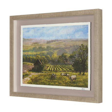 Country View(Set of 6) by Mercana Studio Hand-Embellished Textured Framed Artwork Matted under Glass by Mercana at Eve Furniture