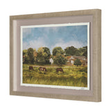 Country View(Set of 6) by Mercana Studio Hand-Embellished Textured Framed Artwork Matted under Glass by Mercana at Eve Furniture