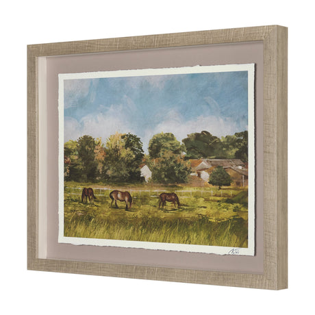 Country View(Set of 6) by Mercana Studio Hand-Embellished Textured Framed Artwork Matted under Glass by Mercana at Eve Furniture