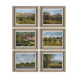 Country View(Set of 6) by Mercana Studio Hand-Embellished Textured Framed Artwork Matted under Glass by Mercana at Eve Furniture