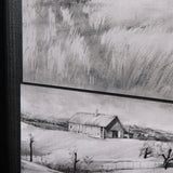 Countryside Sketches I by Ariana a Hand Embellished Textured Framed Art Print by Mercana at Eve Furniture
