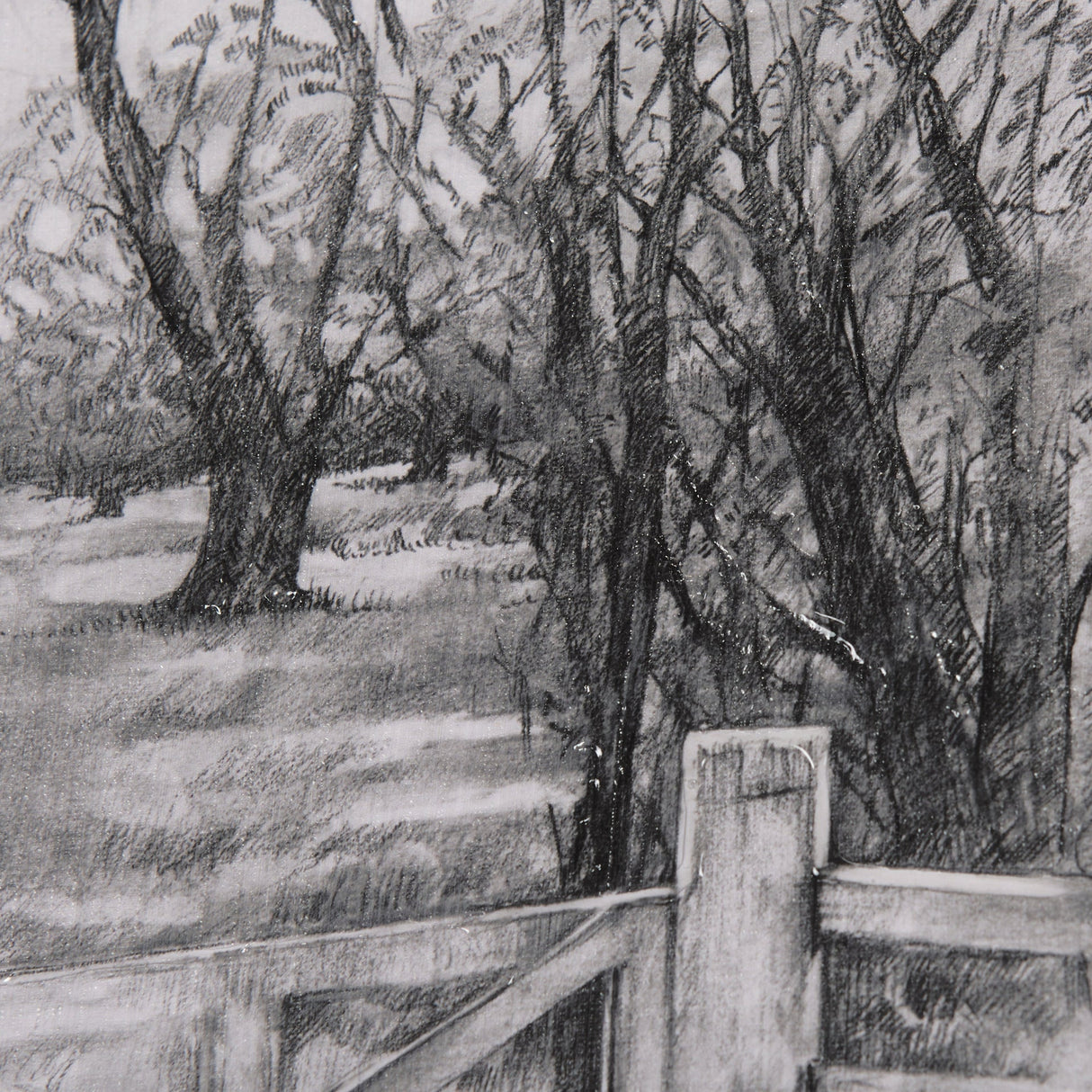 Countryside Sketches I by Ariana a Hand Embellished Textured Framed Art Print by Mercana at Eve Furniture