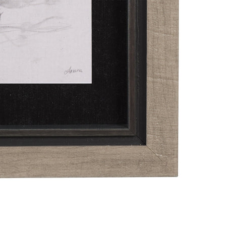 Countryside Sketches II by Ariana a Hand Embellished Textured Framed Art Print by Mercana at Eve Furniture