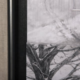 Countryside Sketches II by Ariana a Hand Embellished Textured Framed Art Print by Mercana at Eve Furniture