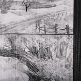 Countryside Sketches II by Ariana a Hand Embellished Textured Framed Art Print by Mercana at Eve Furniture