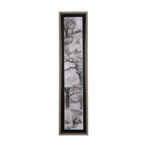 Countryside Sketches II by Ariana a Hand Embellished Textured Framed Art Print by Mercana at Eve Furniture
