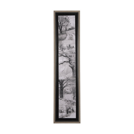 Countryside Sketches II by Ariana a Hand Embellished Textured Framed Art Print by Mercana at Eve Furniture