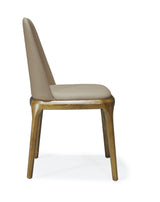 Courding Dining Chair in Tan and Walnut by Manhattan Comfort at Eve Furniture