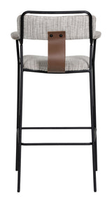 Couva Gray Tweed Barstool (Set of 2) by Zuomod at Eve Furniture