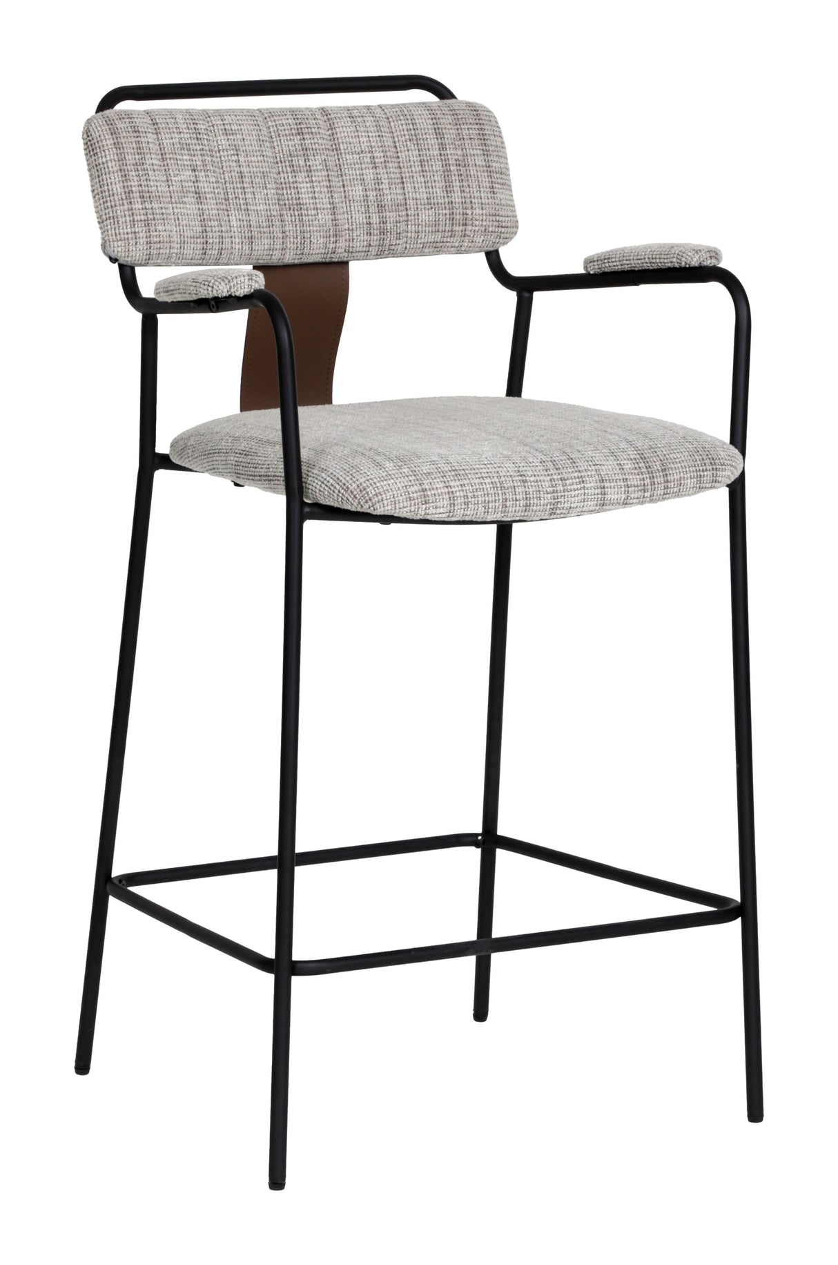 Couva Gray Tweed Counter Stool (Set of 2) by Zuomod at Eve Furniture