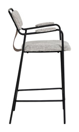 Couva Gray Tweed Counter Stool (Set of 2) by Zuomod at Eve Furniture