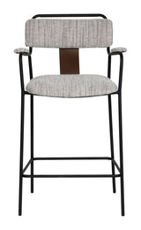 Couva Gray Tweed Counter Stool (Set of 2) by Zuomod at Eve Furniture
