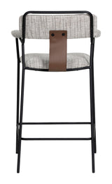 Couva Gray Tweed Counter Stool (Set of 2) by Zuomod at Eve Furniture