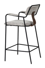 Couva Gray Tweed Counter Stool (Set of 2) by Zuomod at Eve Furniture