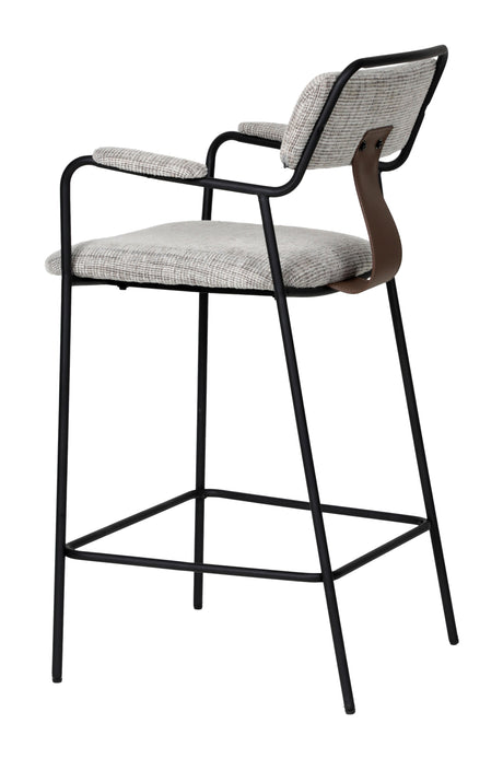 Couva Gray Tweed Counter Stool (Set of 2) by Zuomod at Eve Furniture