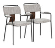 Couva Gray Tweed Dining Chair (Set of 2) by Zuomod at Eve Furniture