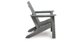 Cove Beach Gray Adirondack Chair by Ashley at Eve Furniture
