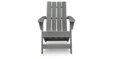 Cove Beach Gray Adirondack Chair by Ashley at Eve Furniture
