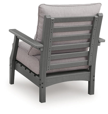 Cove Beach Gray Lounge Chair w/Cushion, Set of 2 by Ashley at Eve Furniture