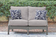 Cove Beach Gray Loveseat w/Cushion by Ashley at Eve Furniture