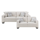 Cove Beige 2-Piece Living Room Set by Homelegance at Eve Furniture