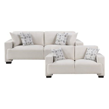 Cove Beige 2-Piece Living Room Set by Homelegance at Eve Furniture