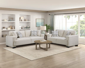 Cove Beige 2-Piece Living Room Set by Homelegance at Eve Furniture