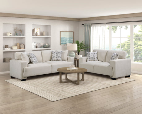 Cove Beige 2-Piece Living Room Set by Homelegance at Eve Furniture