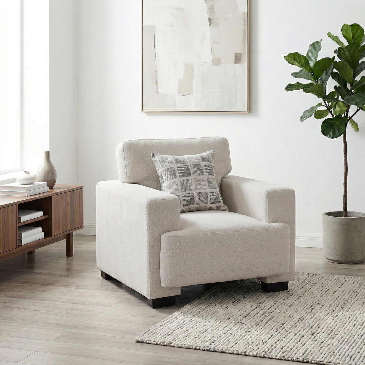 Cove Beige Chair by Homelegance at Eve Furniture
