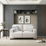 Cove Beige Loveseat by Homelegance at Eve Furniture