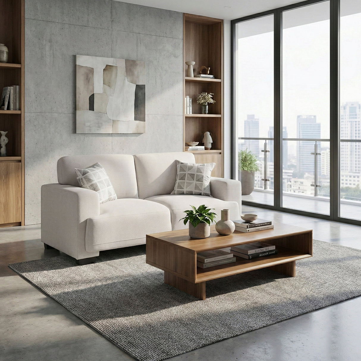 Cove Beige Loveseat by Homelegance at Eve Furniture