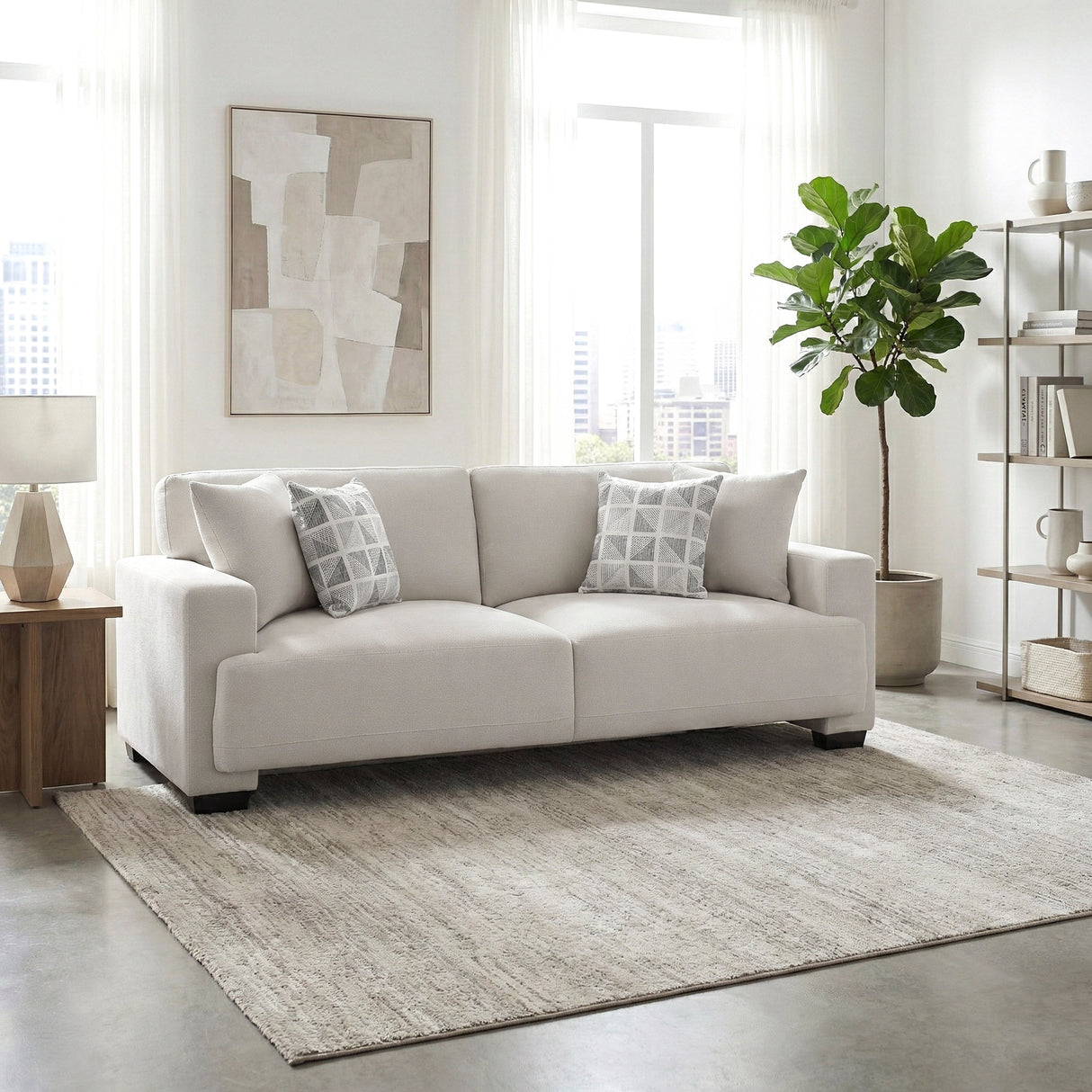 Cove Beige Sofa by Homelegance at Eve Furniture